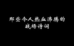 热血诗歌