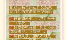 名言 结尾，名言结尾