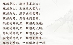 诗歌朗诵 理想，诗歌朗诵理想