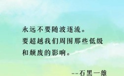 不要随波逐流的名言