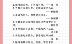 描写读书名言