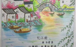 古诗诗歌手抄报怎么画？