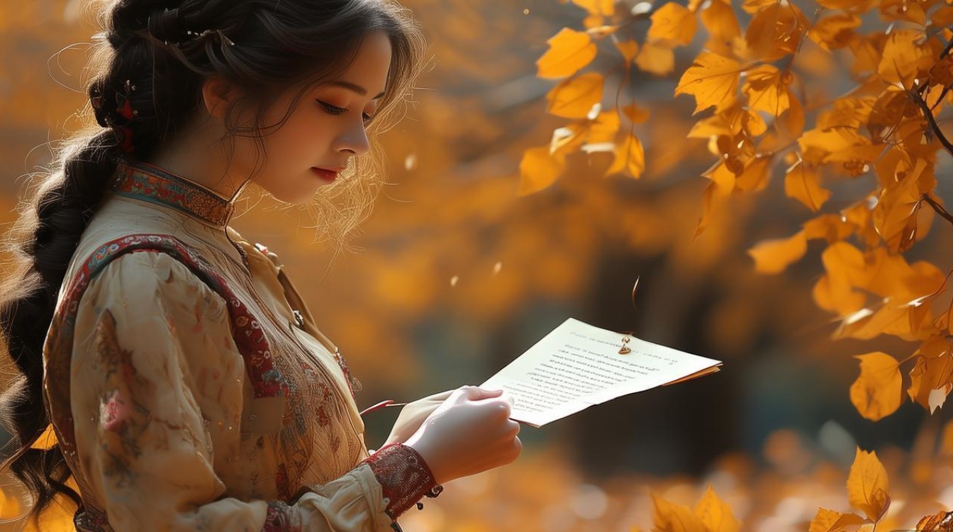 诗歌秋姑娘，诗歌秋姑娘寄信-图1