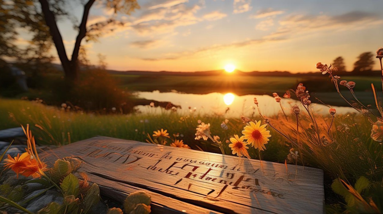 夕阳的诗行里，藏着多少未说的心事？-图1