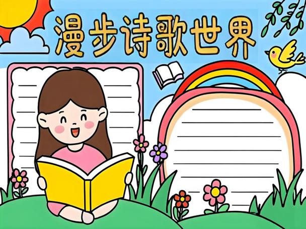 诗歌拾贝手抄报，如何集诗成贝绘美卷？-图3