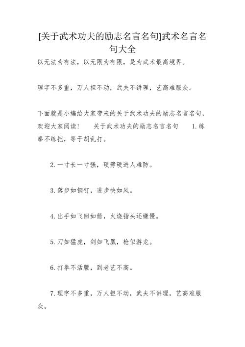 武术精神名言，何为武道真髓？-图1