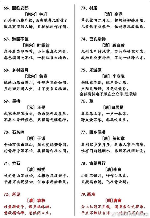 古诗诗歌大全，收录了多少经典？-图3