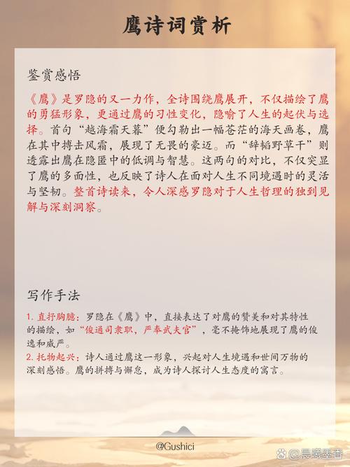 鹰的诗歌,是天空的注脚还是自由的宣言?-图2 鹰的诗歌,是天空的注脚还是自由的宣言?-图2