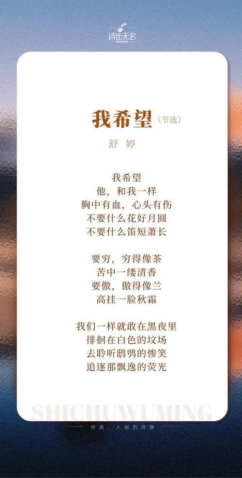 希望什么诗歌，承载何种心灵向往？-图2