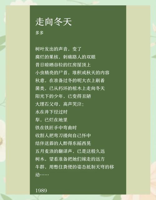 多多诗歌，多多诗歌的代表作品-图2