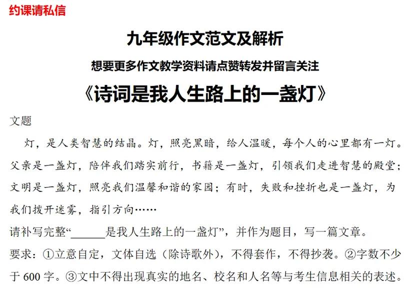 你是什么的诗歌，你是什么的诗歌作文初三-图3