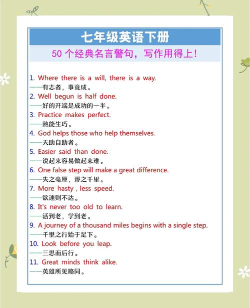 英语学习的英文名言，学英语名言警句-图1