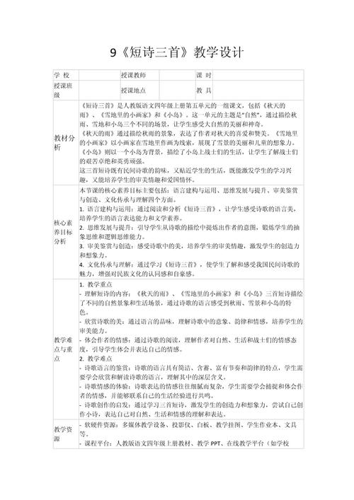 诗歌鉴赏专题教学设计如何有效实施?-图3 诗歌鉴赏专题教学设计如何有效实施?-图3
