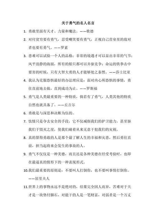 关于勇气的名言名句，关于勇气的名言名句大全-图1