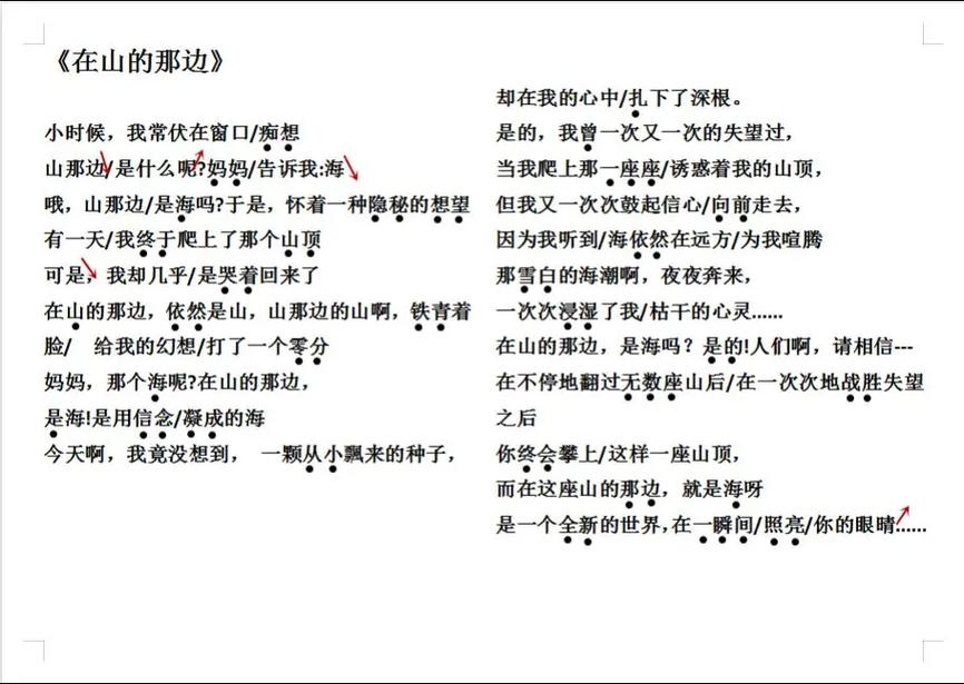 诗歌朗诵在山的那边,诗歌朗诵在山的那边原文-图2 诗歌朗诵在山的那边,诗歌朗诵在山的那边原文-图2