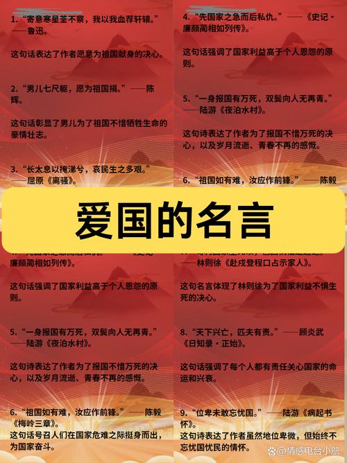 爱国短名言，超短爱国名言-图1