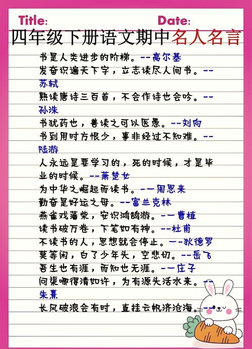 四级作文名言警句，四级作文名言警句类-图3