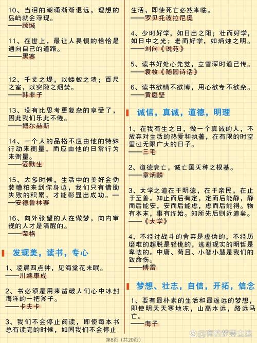 高中名言警句摘抄大全,高中名言警句摘抄大全作文素材-图2 高中名言警句摘抄大全,高中名言警句摘抄大全作文素材-图2