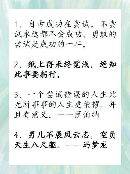 敢于尝试的名言，敢于尝试的名言名句-图2