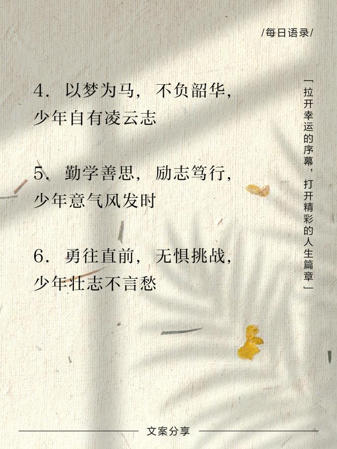 少年励志名言-图2