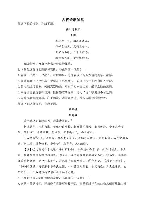 高考诗歌鉴赏专题-图2