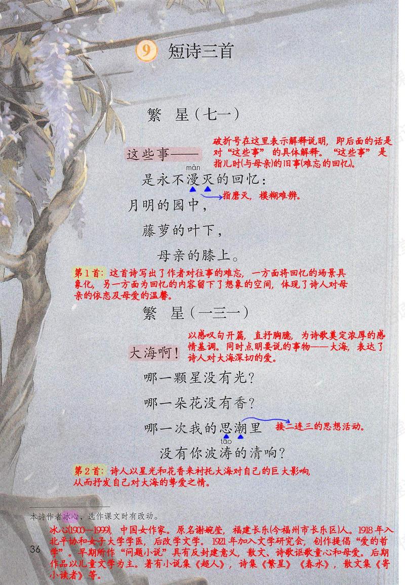 冰心与繁星诗歌有何独特关联?-图2 冰心与繁星诗歌有何独特关联?-图2