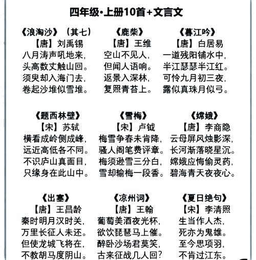 小学生四年级诗歌大全，小学生四年级诗歌大全带拼音-图2