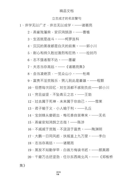 立志成才名言,立志成才名言名句大全-图1 立志成才名言,立志成才名言名句大全-图1