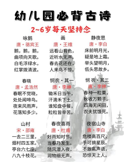 大班幼儿诗歌大全，大班幼儿诗歌大全100首-图2