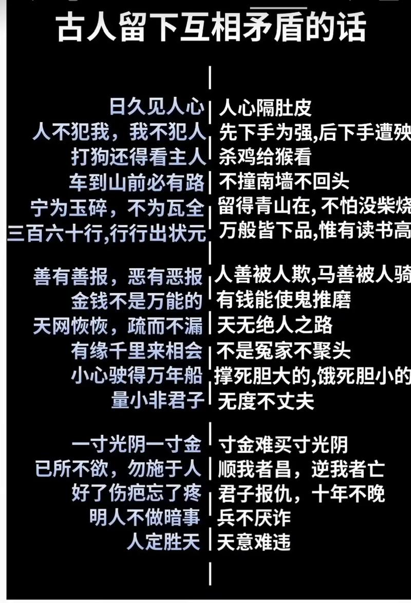 矛盾名言，矛盾名言名句,经典语录-图1