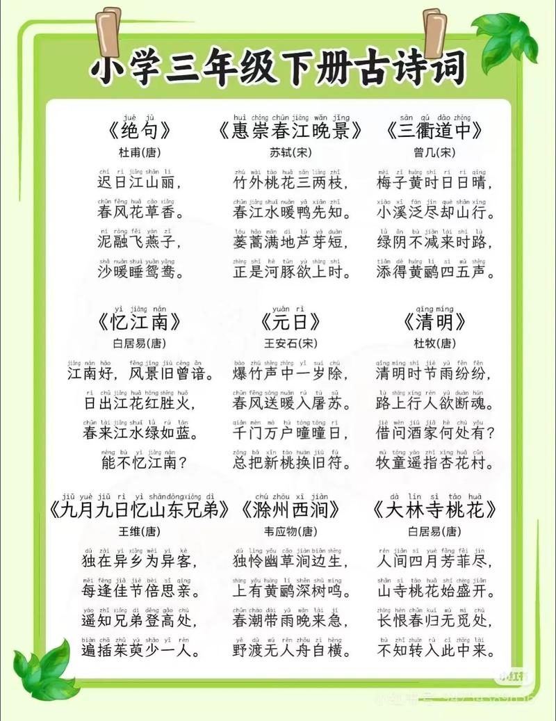 小学生三年级诗歌大全，小学生三年级诗歌大全100首-图2