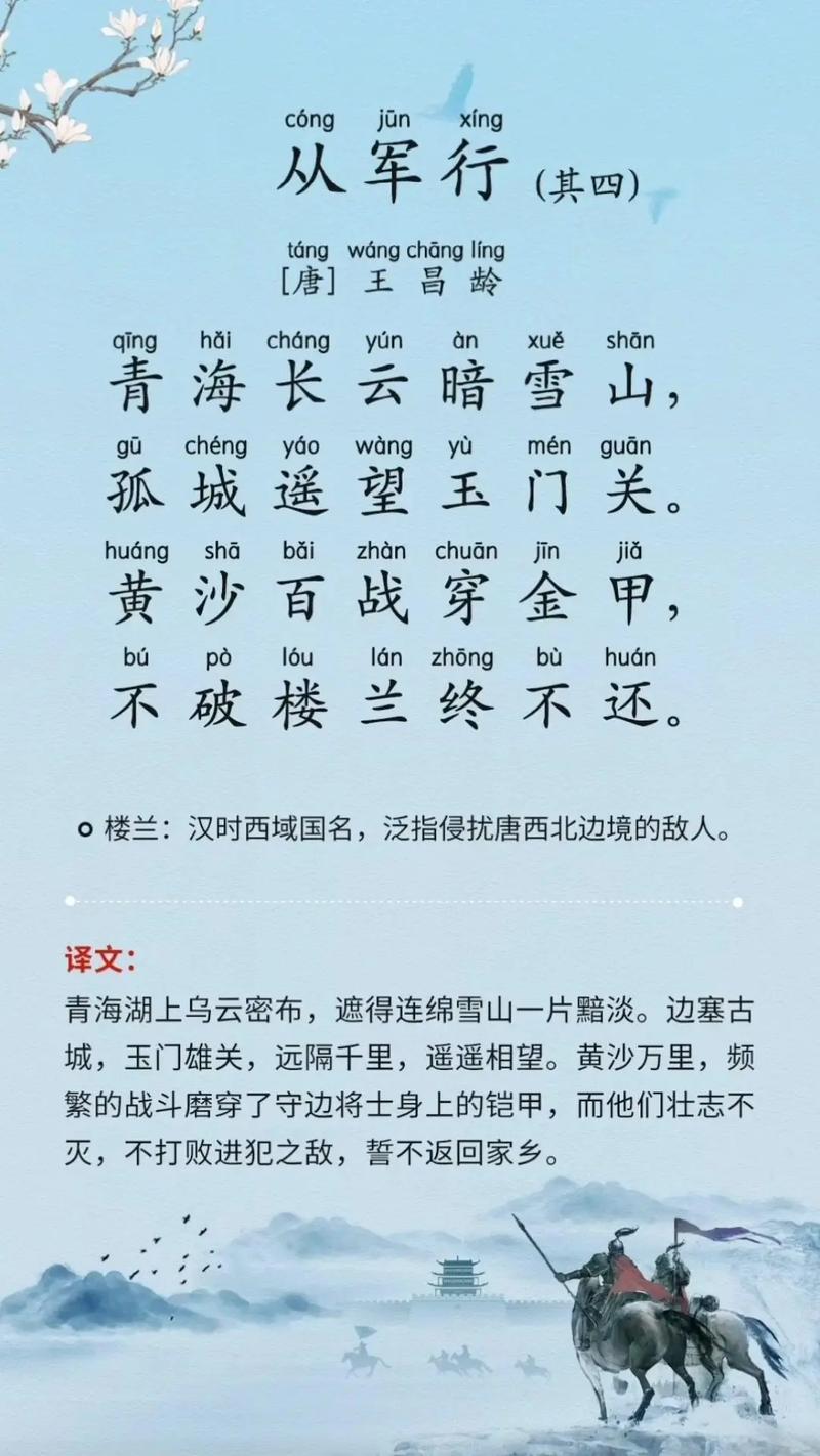 从军行诗中藏着怎样的家国情怀?-图1 从军行诗中藏着怎样的家国情怀?-图1