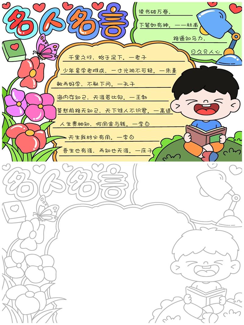 手抄报读书名言，如何选经典？-图1