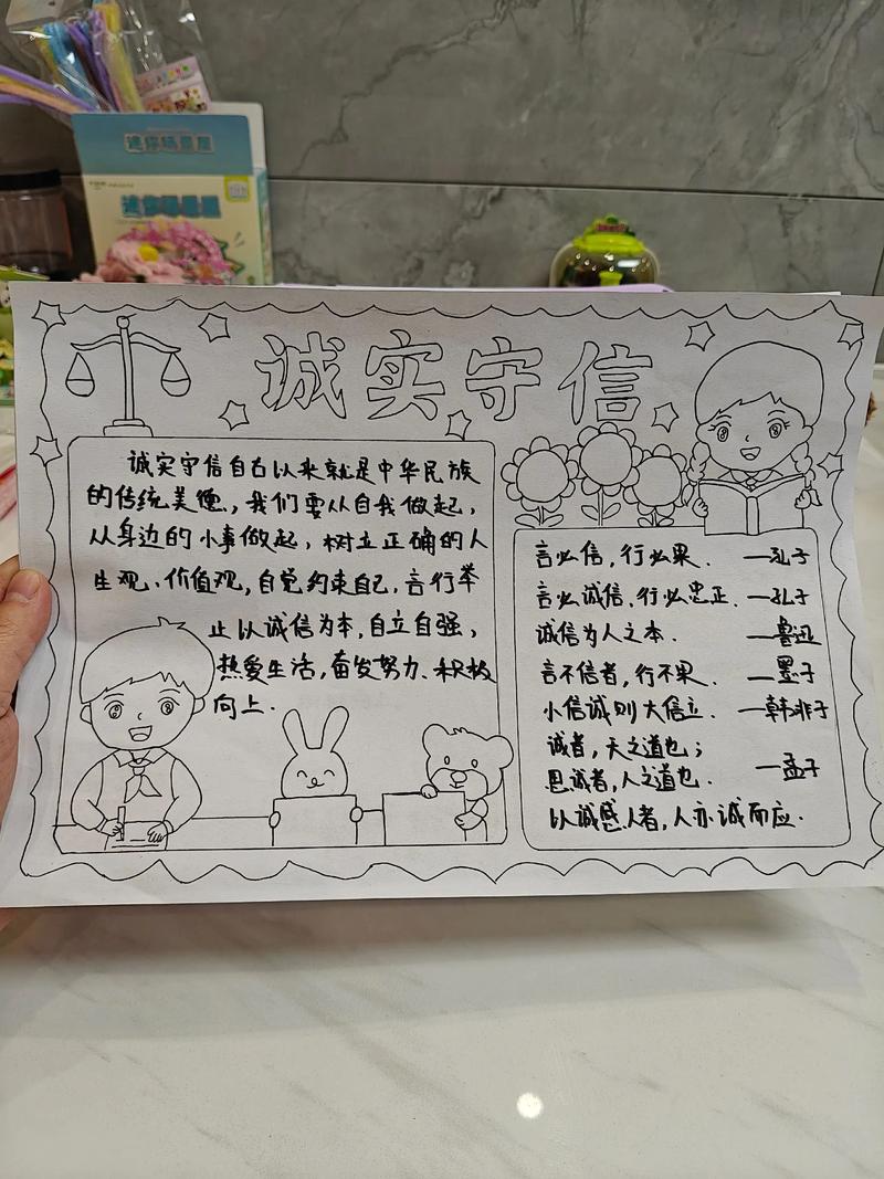 诚信名言手抄报，如何做才出彩？-图2
