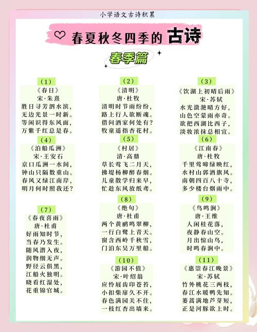诗歌《四季》-图1