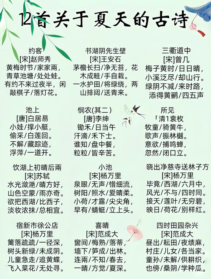 夏诗何样写尽炎凉？-图1