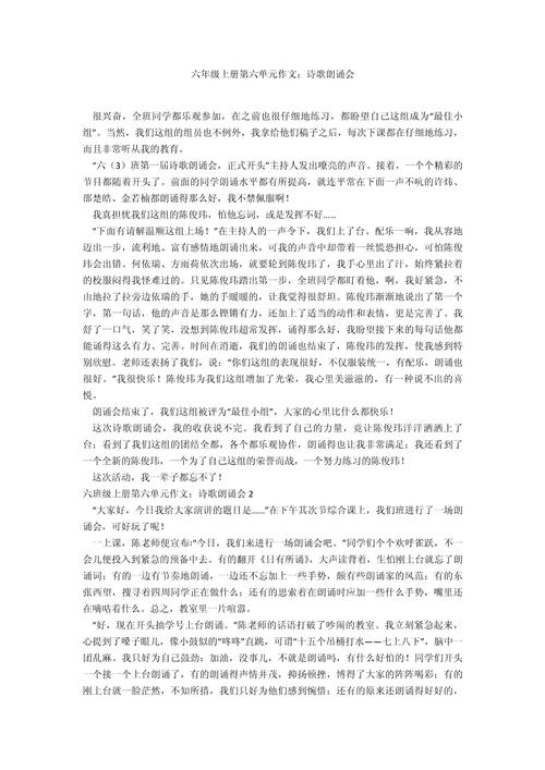 诗歌朗诵作文如何写300字？-图3