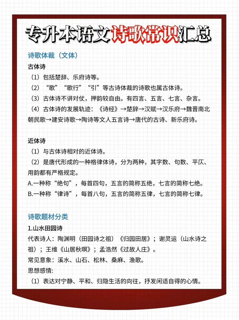 诗歌有哪些核心文学常识？-图1
