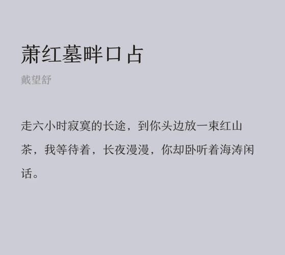 萧红诗歌有何独特魅力?-图1 萧红诗歌有何独特魅力?-图1