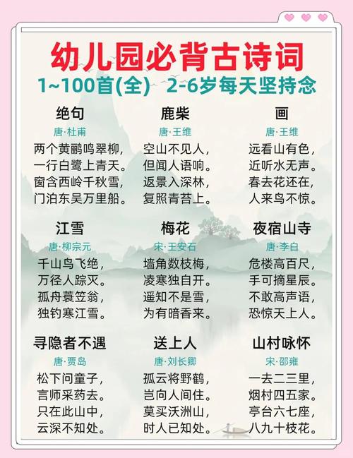 幼儿园小班诗歌有哪些？-图2