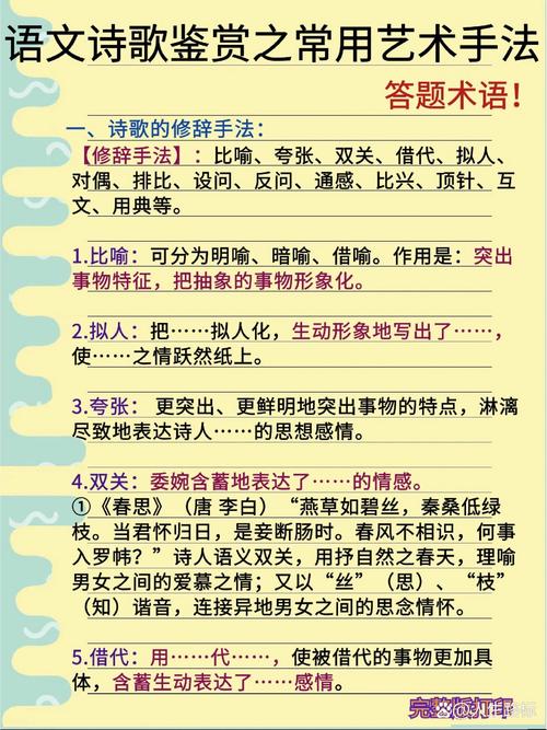 诗歌表达技巧究竟有哪些？如何快速掌握？-图3